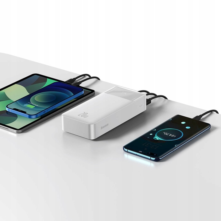 BASEUS POWERBANK DUŻY POJEMNY 30000mAh 20W SZYBKI POWER BANK 2X USB USB-C
