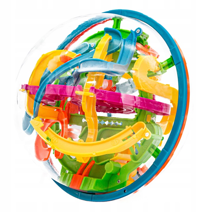 Zręcznościowa Gra Inteligentna KULA LABIRYNT 3D przeplatanka łamigówka 18CM