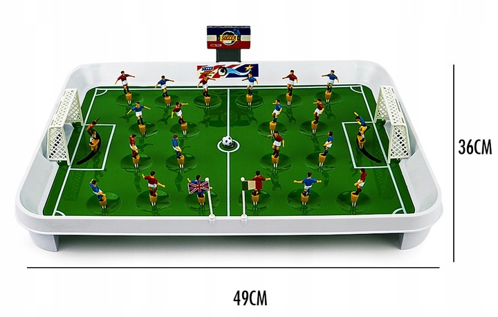 GRA PIŁKARZYKI SPRĘŻYNOWE XXL STOŁOWE PIŁKA NOŻNA +22 ZAWODNIKÓW DLA DZIECI