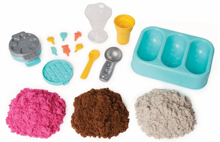 Kinetic Sand Lodowe przysmaki Zestaw z piaskiem kinetycznym Lodziarnia