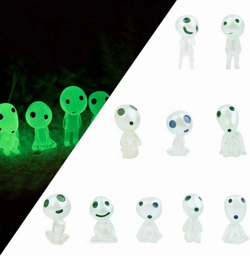 Świecące Figurki drzewnych elfów 10 szt dekoracja