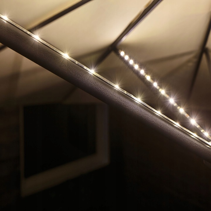 Zestaw Oświetlenia LED do Parasola Ogrodowego Markizy Namiotu USB PL94208