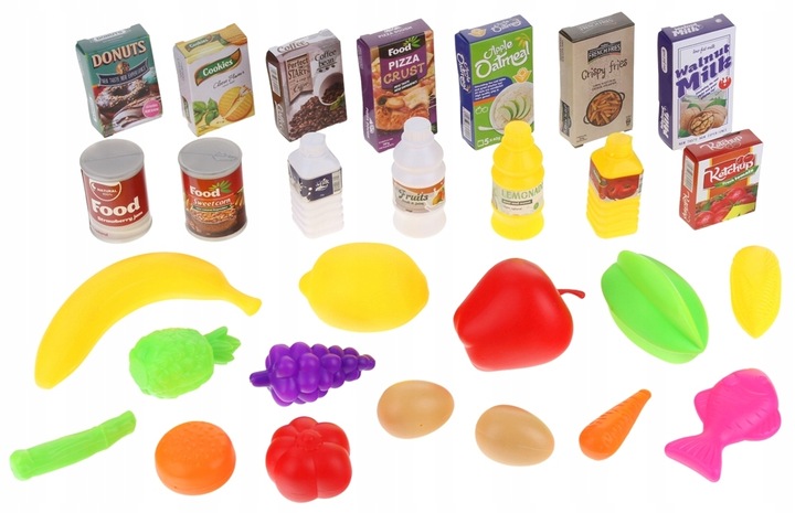 Wózek Koszyk Sklepowy Dla Dzieci Na Zakupy Supermarket Owoce Warzywa