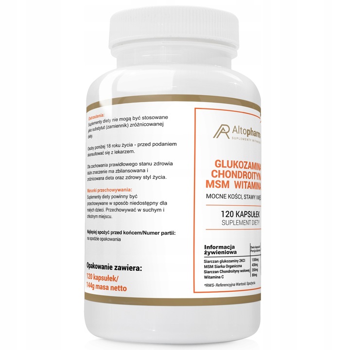 GLUKOZAMINA CHONDROITYNA MSM WITAMINA C STAWY 120k