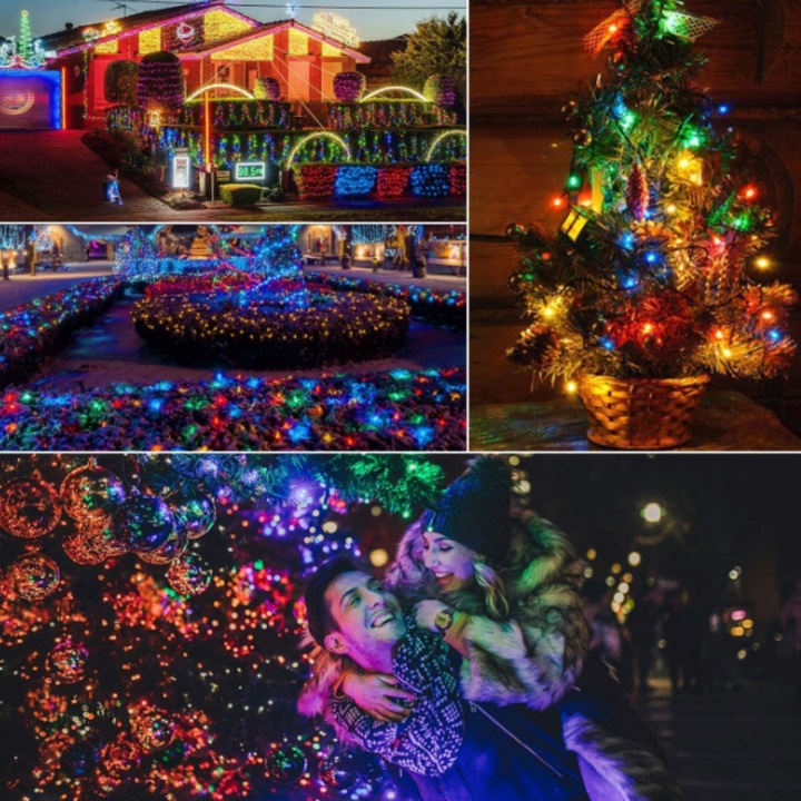 LAMPKI CHOINKOWE 500 LED ZEWNĘTRZNE WEWNĘTRZNE OZDOBY ŚWIĄTECZNE ŚWIATEŁKA