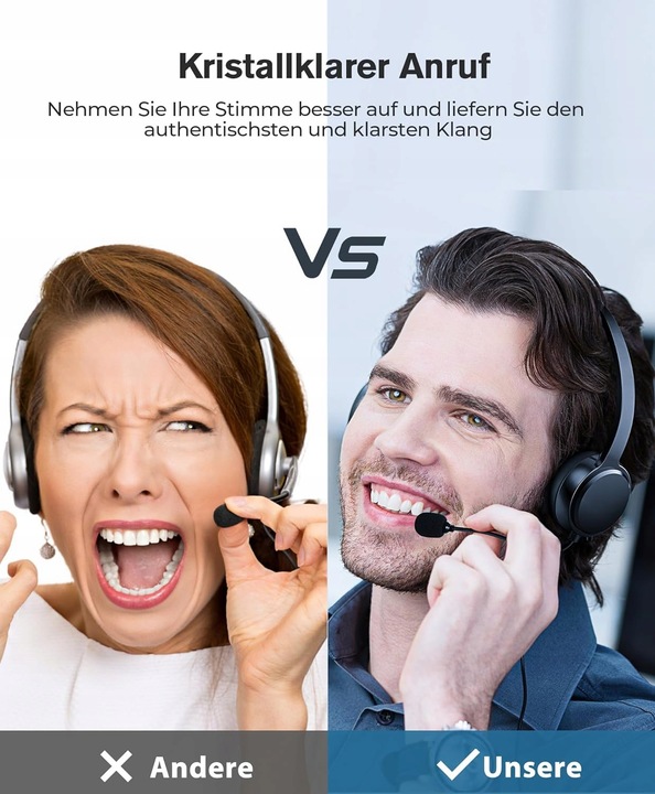 Słuchawki z Microfonem USB/3.5 mm