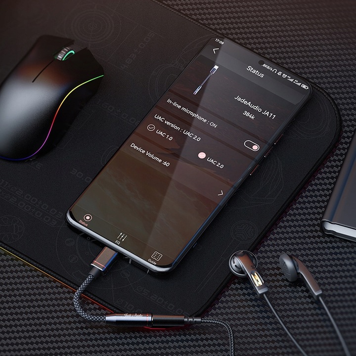 FIIO JA11 DAC WZMACNIACZ SŁUCHAWKOWY PRZENOŚNY HI-RES 384KHZ/32BIT DSD128