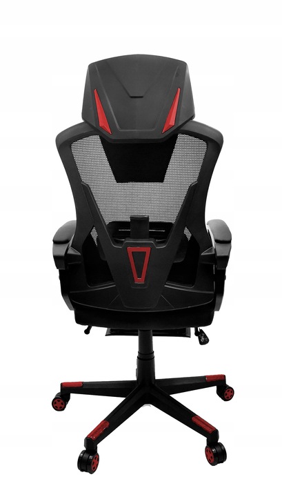 FOTEL GAMINGOWY DLA GRACZA BIUROWY KOMPUTEROWY OBROTOWY PODNÓŻEK KG100 B&R