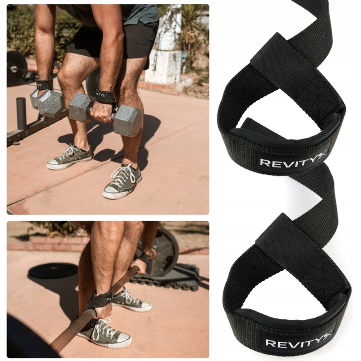 WYSOKIEJ JAKOŚCI PASKI DO MARTWEGO CIĄGU I ĆWICZEŃ POPRAWIAJĄCE CHWYT 2 SZT