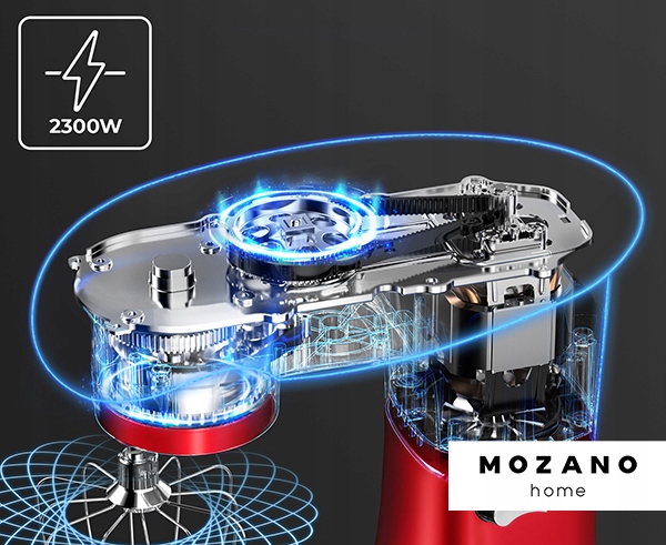 ROBOT KUCHENNY PLANETARNY MIKSER BLENDER MISA 6,2L DUŻY ZESTAW 6w1 PRZEPISY