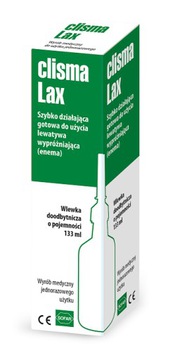 Clisma LAX lewatywa wypróżniająca enema wlewka o poj 133 ml zestaw 5 szt