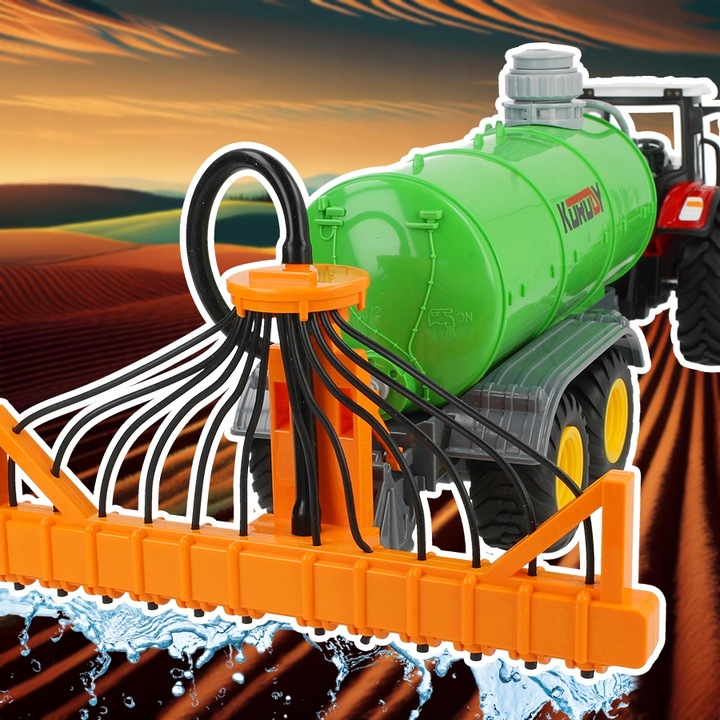 ZDALNIE STEROWANY TRAKTOR XXL CIĄGNIK ROLNICZY PILOT R/C CYSTERNA NA WODĘ