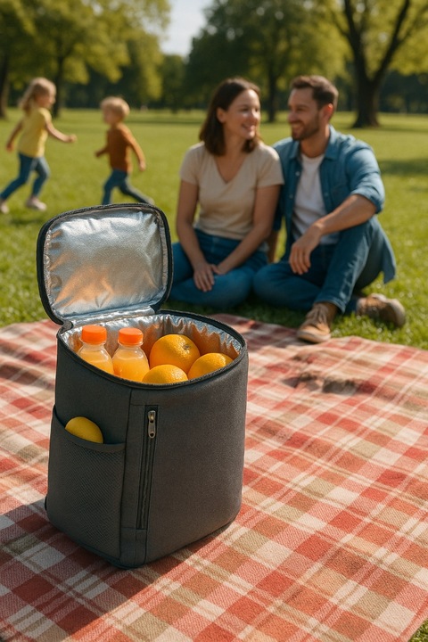 Plecak Termiczny Chłodzący Turystyczny Torba Izolacyjna Lodówka + Wkład