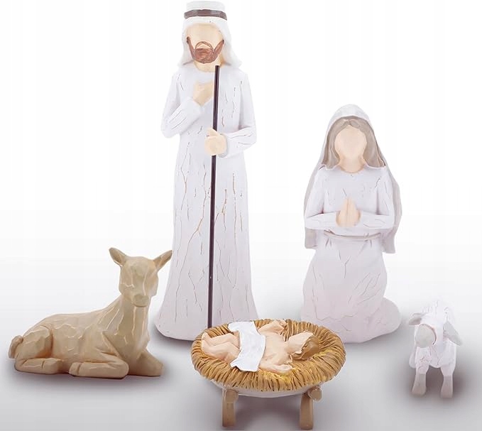 FIGURKI DO SZOPKI BOŻENARODZENIOWEJ 5 SZTUK MARYJA JÓZEF Rc
