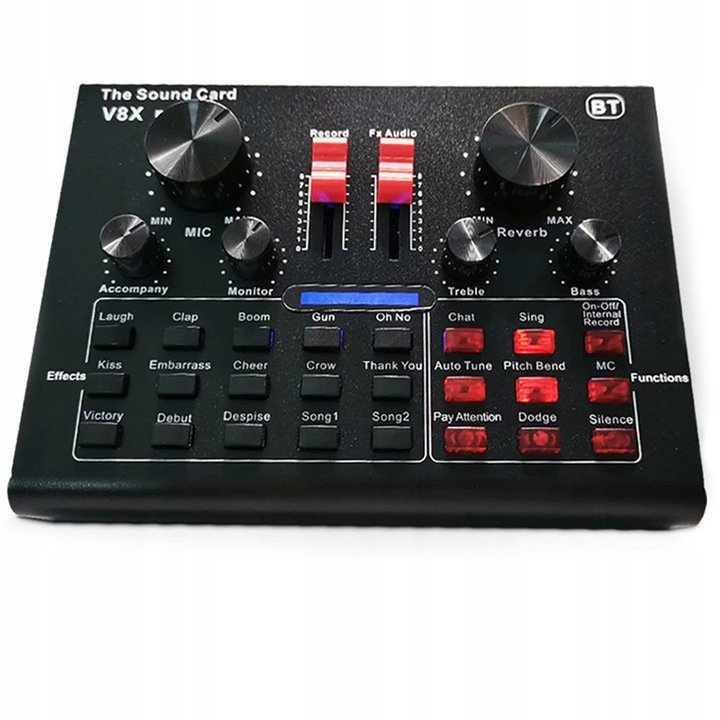 Mikrofon studyjny ze statywem i filtrem USB z mixerem Bluetooth V8X PRO