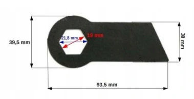 NOŻE DO WERTYKULATORA HECHT 5654 CASTORAMA SPS38