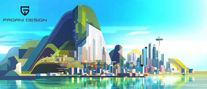 ZEGAREK MĘSKI PAGANI NIEBIESKI KWARCOWY SZKŁO SZAFIROWE ANALOGOWY PD-1738