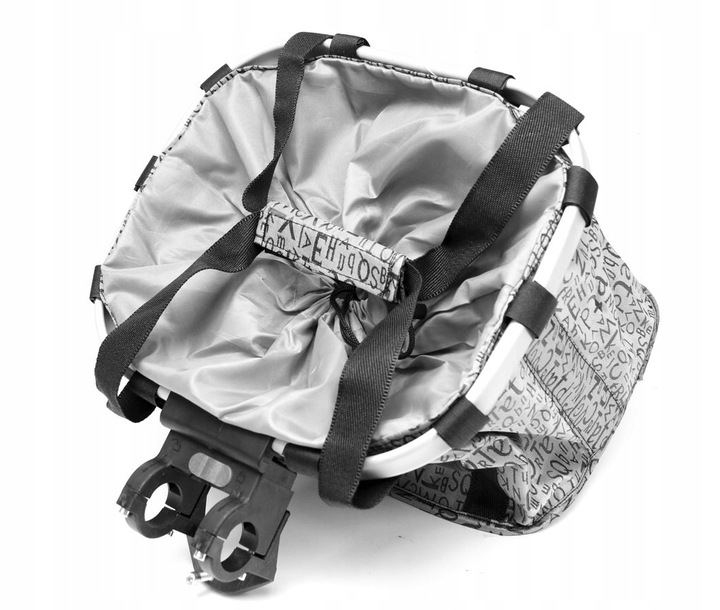 TORBA KOSZYK do ROWERU rowerowy PIKNIK purpurowy