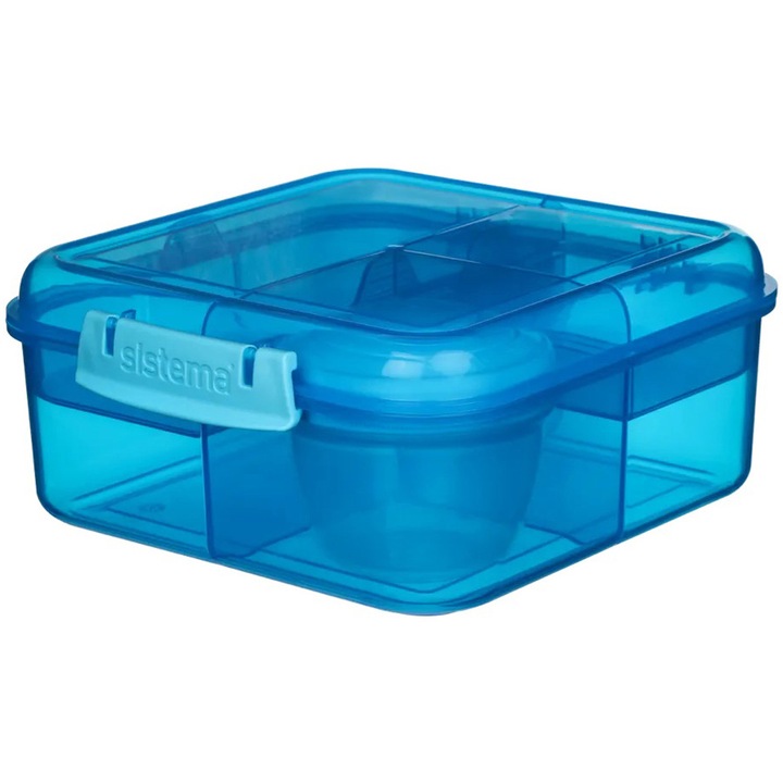 LUNCH BOX ŚNIADANIÓWKA SISTEMA POJEMNIK BOX BENTO 1250ml Z PRZEGRÓDKAMI SOS