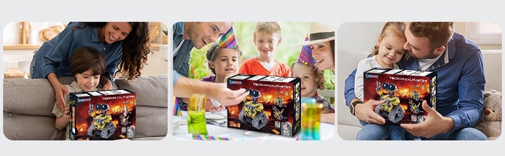 KLOCKI ROBOT ZDALNIE STEROWANY RC DINOZAUR 5w1 520szt DO PROGRAMOWANIA APP