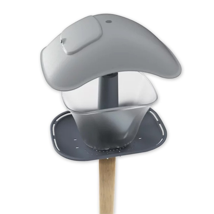 KARMNIK dla PTAKÓW zimujących Domek z Daszkiem Birdyfeed Square ANTRACYT