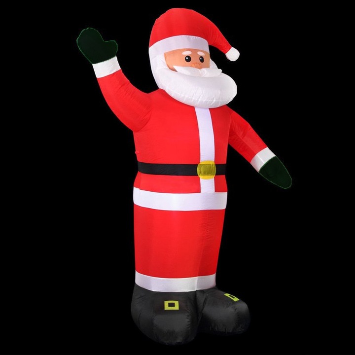 MIKOŁAJ DMUCHANY POMPOWANY ŚWIECĄCY OZDOBA 250cm