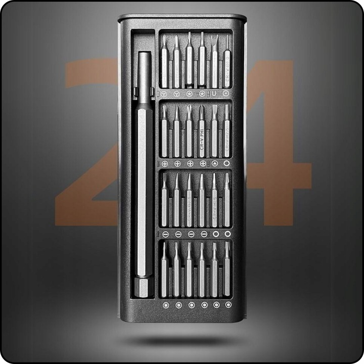ZESTAW ŚRUBOKRĘTÓW PRECYZYJNYCH GSM TORX 25 W 1 SOLIDNE STALOWE DO TELEFONU