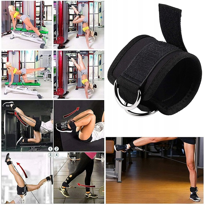 OPASKI TRENINGOWE NA KOSTKĘ KOSTKI SIŁOWNIĘ DO WYCIĄGU ATLASU ZESTAW 2 SZT