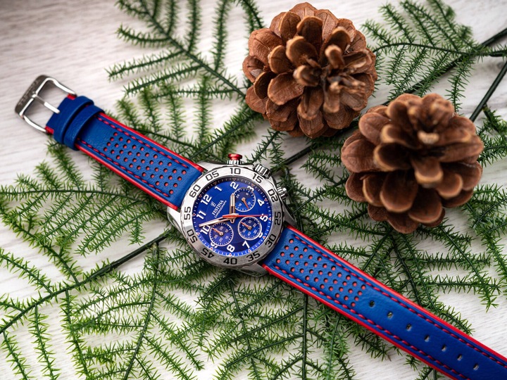 Festina skórzany zegarek dziecięcy na rękę niebieski Junior UF20458/2