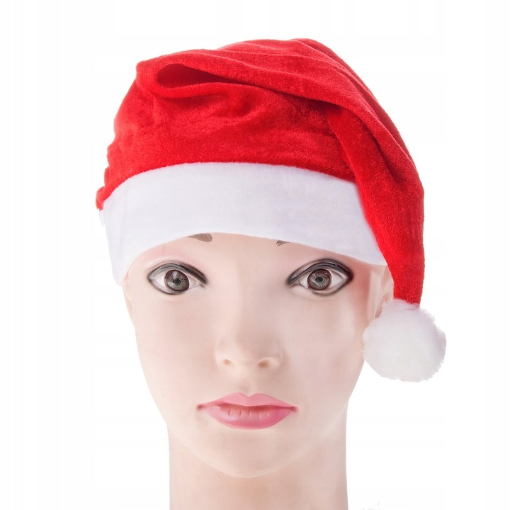 12szt CZAPKA ŚWIĘTEGO MIKOŁAJA PRZEBRANIE STRÓJ CZERWONA KOSTIUM ŚWIĄTECZNY