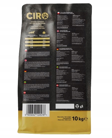 CIRO KARMA SUCHA DLA PSA Z JAGNIĘCINĄ 41% MIĘSA 10KG