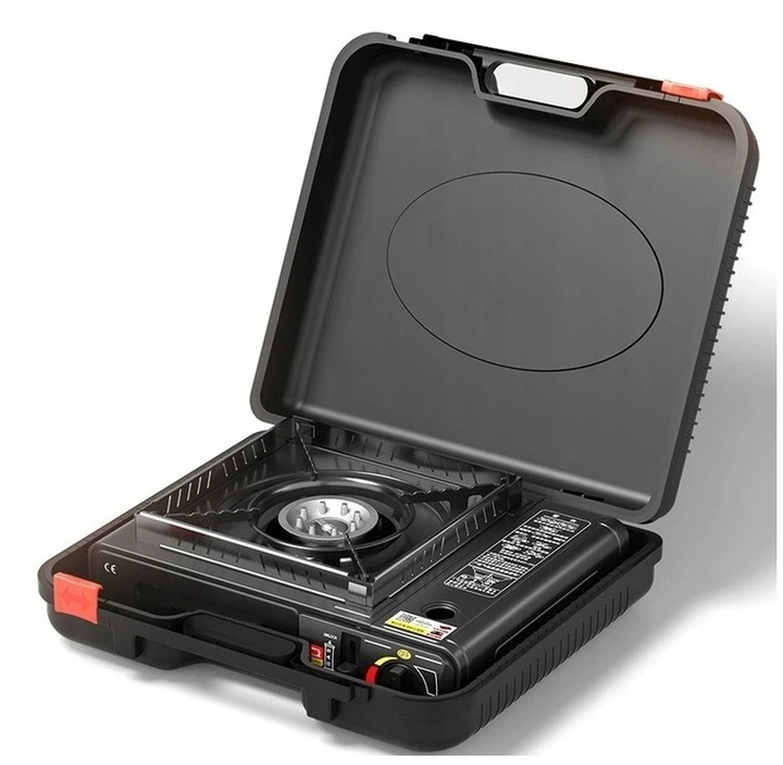 Kuchenka turystyczna palnik przenośna polowa 4x kartusz gazowy Interglobus