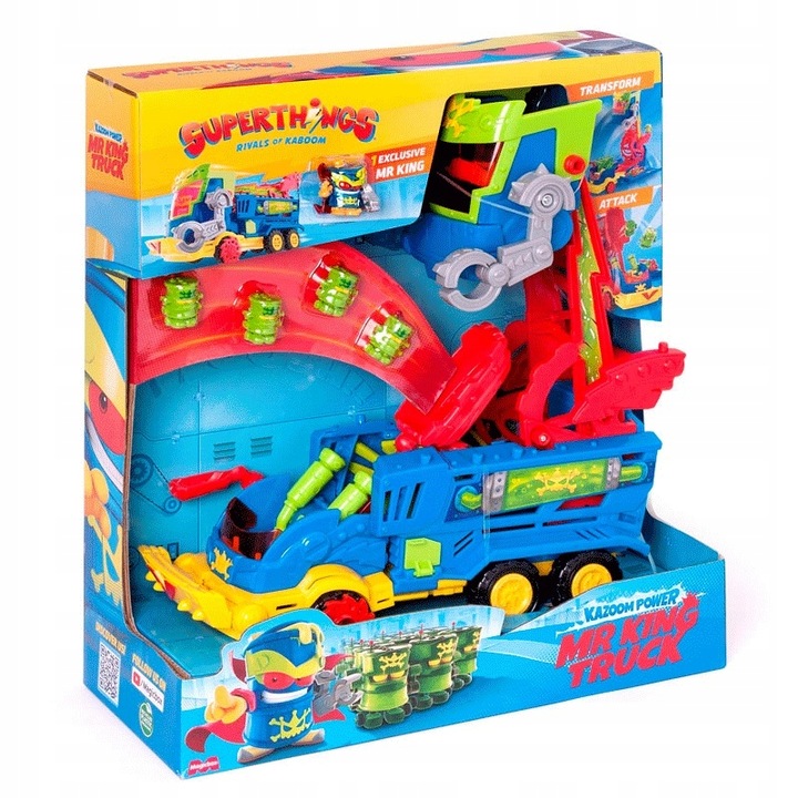 Superthings Mr. King Truck ciężarówka z wyrzutnią robotoksyn oraz pociskami