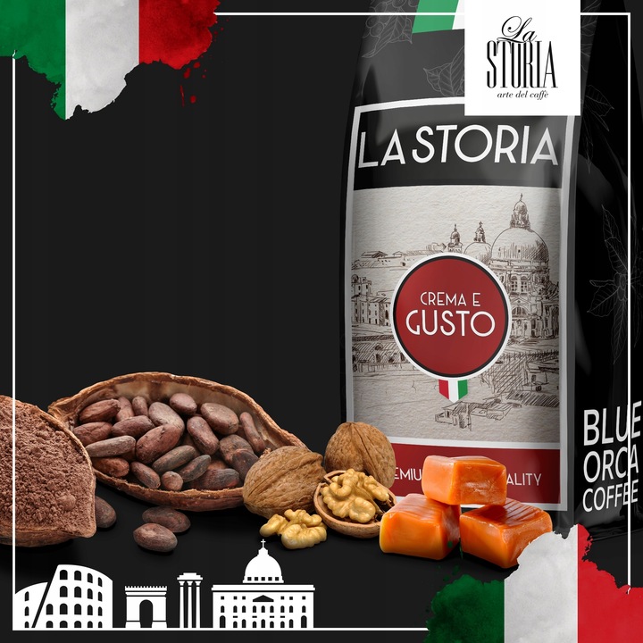 Kawa ziarnista 1kg x3 do ekspresu z Palarni Świeżo Palona Blue Orca Coffee