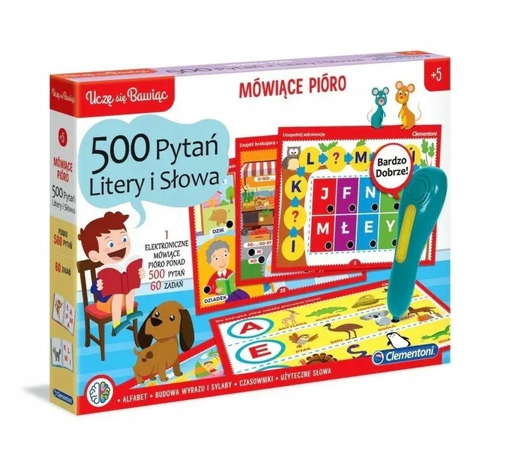 GRA EDUKACYJNA DLA DZIECI ALFABET CLEMENTONI