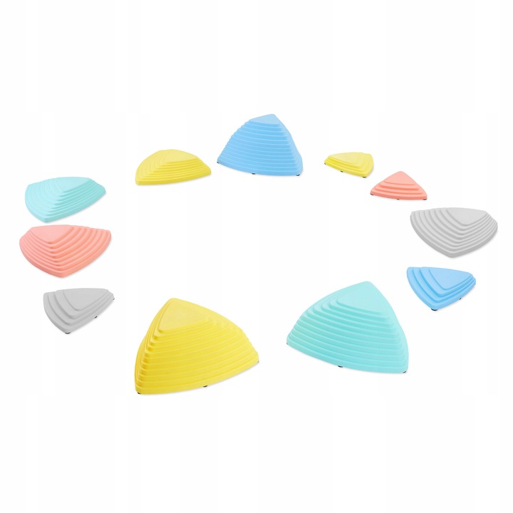 Kolorowe kamienie balansujące dla dzieci – zestaw 11 sztuk do zabawy