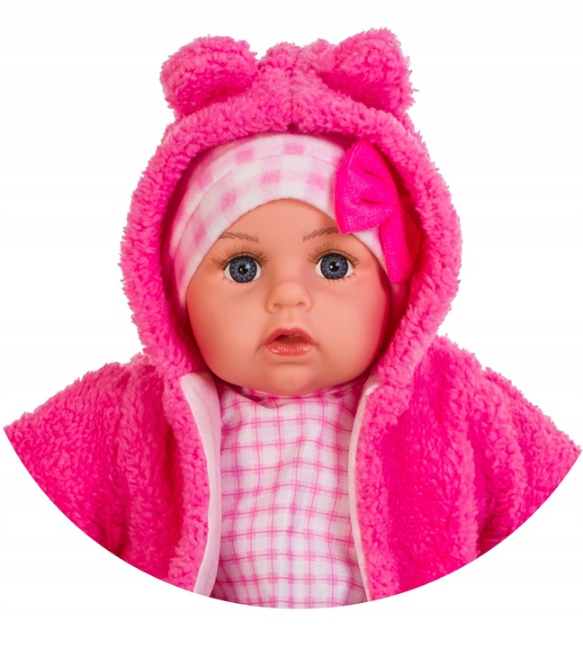 DUŻA LALKA BOBAS mówi śpiewa PL + smoczek + pampersy + butelki