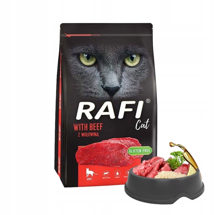 Rafi Cat sucha karma dla KOTA wołowina 7kg