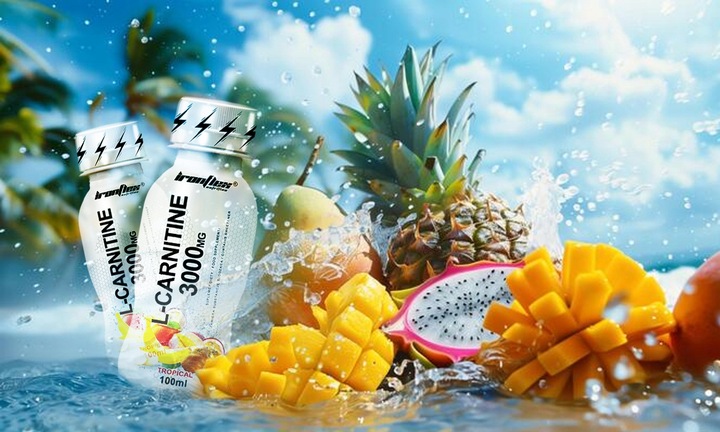 IRONFLEX L-KARNITYNA 3000mg SHOT 24x100ml MOCNY SPALACZ TŁUSZCZU METABOLIZM