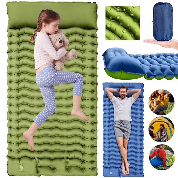 MATA SAMOPOMPUJĄCA KARIMATA 196x68x8CM Z PODUSZKĄ