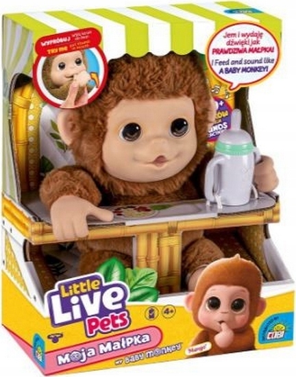 COBI LITTLE LIVE PETS 26613 MAŁPKA Little Live Pets Moja małpa Mango Cobi