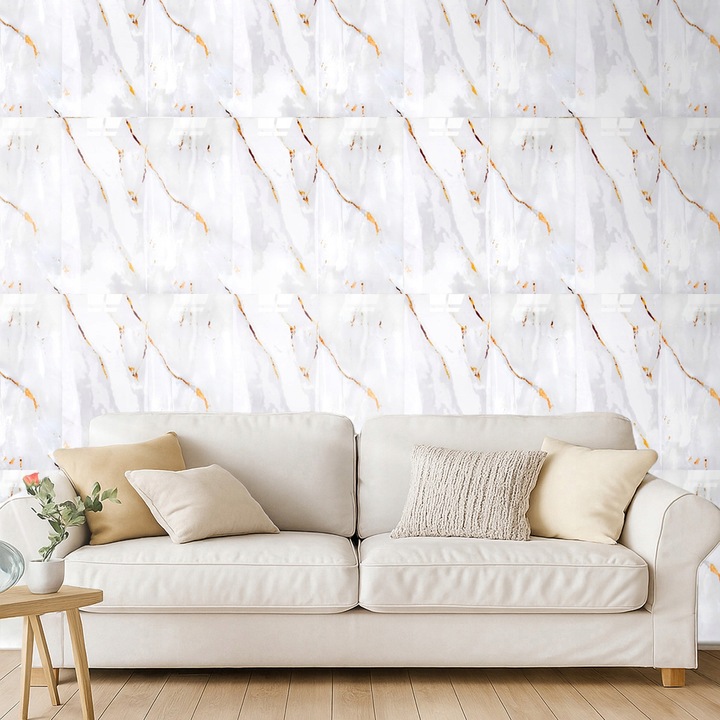 x10 SAMOPRZYLEPNY PANEL ŚCIENNY MARMUR PCV LAMINAT POŁYSK 3D Płytki 30x60