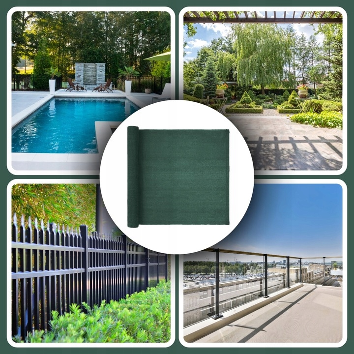 SIATKA CIENIUJĄCA 1,5x10m MASKUJĄCA 62% OSŁONA MATA NA OGRODZENIE PŁOT +UV