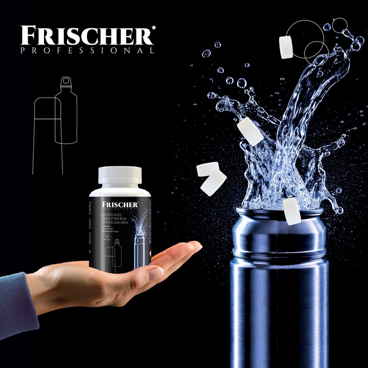 TABLETKI DO CZYSZCZENIA PIELĘGNACJI BUTELEK 90SZT FRISCHER PROFESSIONAL