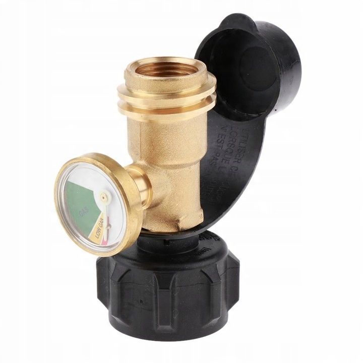 Miernik zbiornika propanu, adapter wskaźnika poziomu gazu butli (mosiądz)