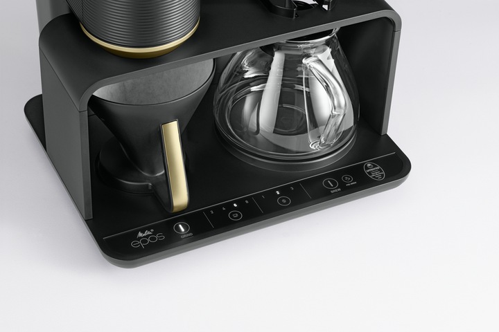 EKSPRES PRZELEWOWY MELITTA EPOS Pour Over z młynkiem 1024-02 czarny/złoty