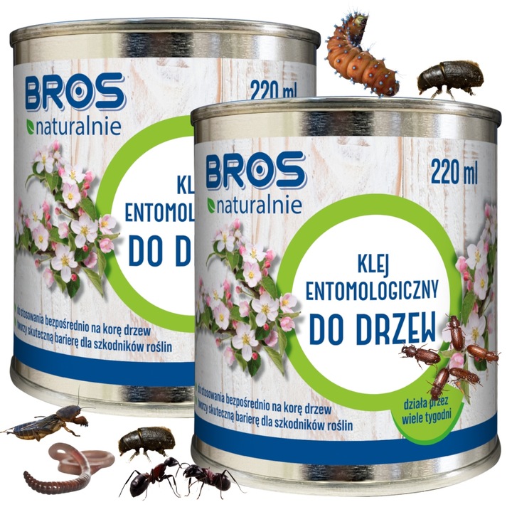 Klej Entomologiczny Zwalcza OWADY Skuteczny LEP Do DRZEW BEZBARWNY BROS x2