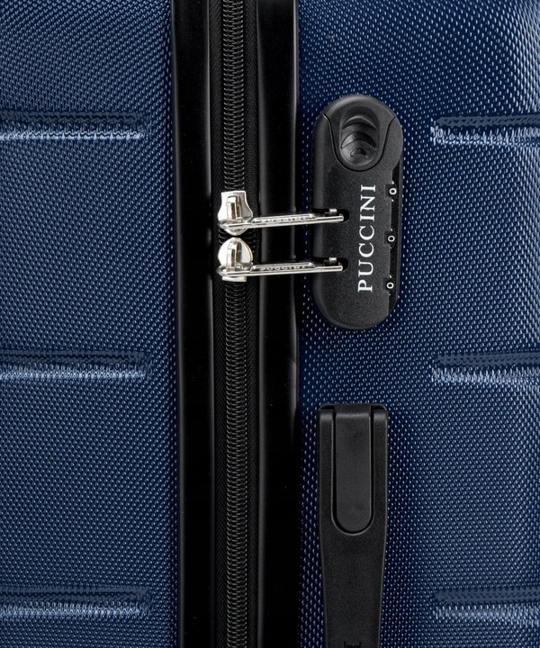 PUCCINI Zestaw WALIZEK Podróżnych Na Kółkach 3w1 Komplet ABS ABS024-7A