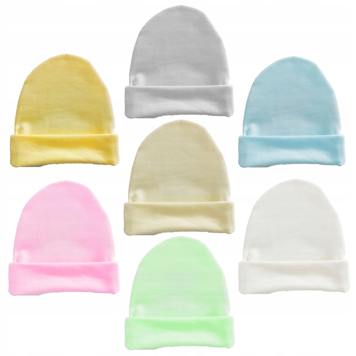 Czapeczka Niemowlęca Noworodków Dziecięca 100% BAW
