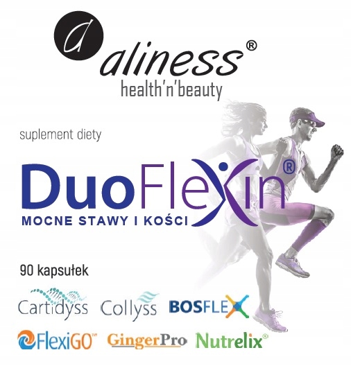 Medicaline DUOFLEXIN mocne stawy i kości KOLAGEN 90 kaps VEGE ALINESS